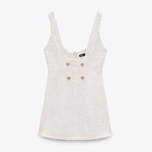 Zara tweed boucle mini dress